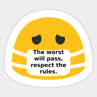 Respect the rules Sticker